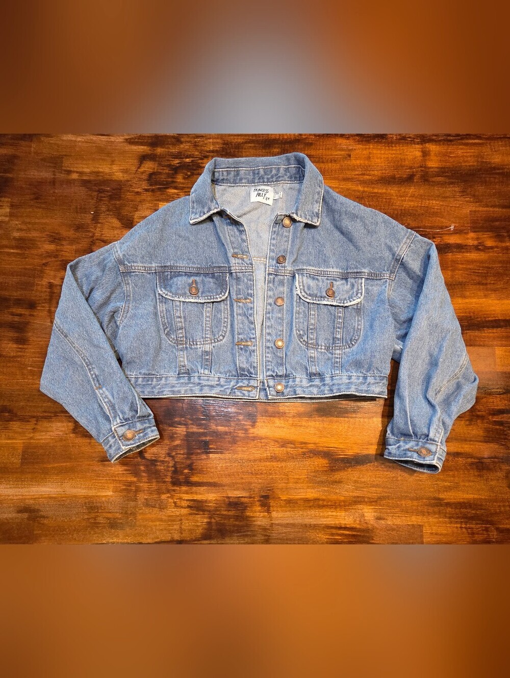 Princess Polly Denim Jacket Womens 2 Crop Cropped Preppy Tomatogirl Summer